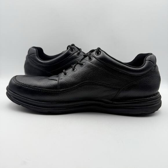 Rockport Mens World Tour Classic Lace Up Shoe US 15M EU 50 Black Leather EUC main image 5